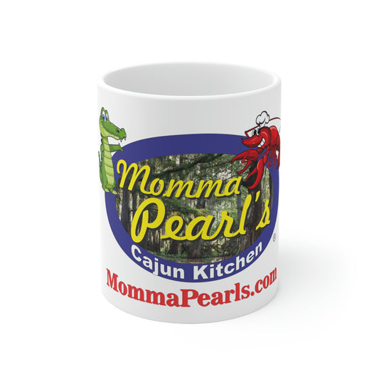 Momma Pearl's Logo Coffee Cup